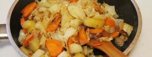 картошка капуста морковь лук рагу. Шаг 5