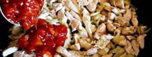 куриное рагу с помидорами и луком. Шаг 6