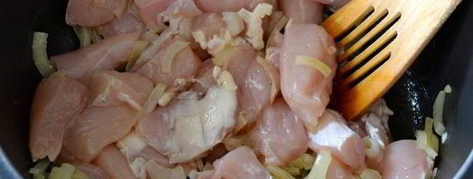 куриное рагу с тыквой и яблоками. Шаг 2