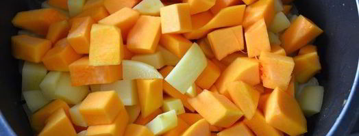 куриное рагу с тыквой и яблоками. Шаг 4