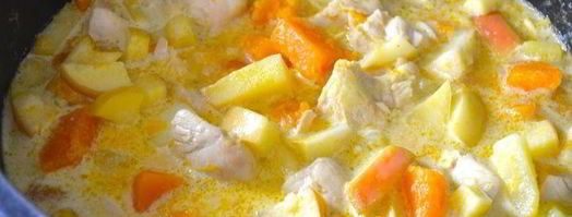 куриное рагу с тыквой и яблоками. Шаг 6