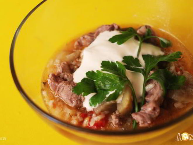 Рецепт мясного рагу с баклажанами, перцем и помидорами