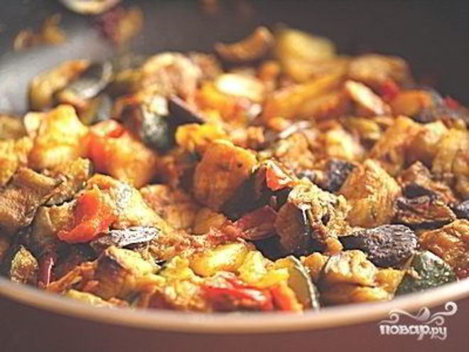 Рецепт мясного рагу в мультиварке