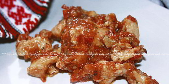 Нежное пряное рагу из курицы в восточном стиле