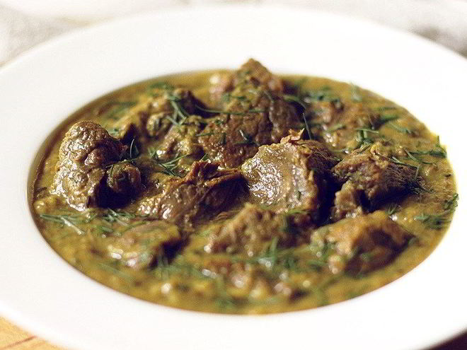 Рецепт оленьего рагу с тмином и укропом