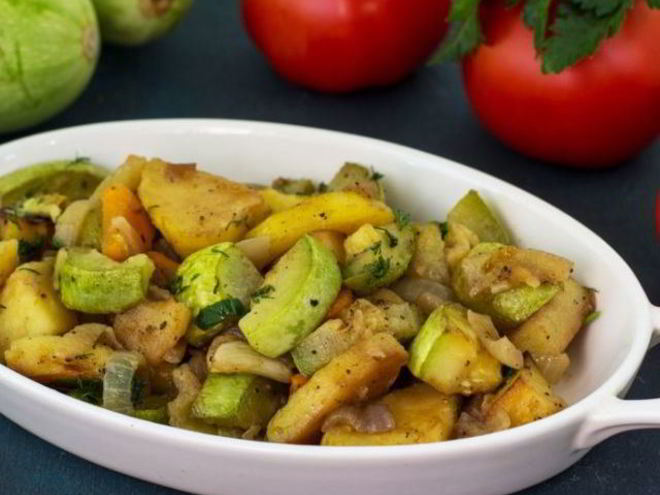 Рецепт овощного рагу из кабачков и картофеля