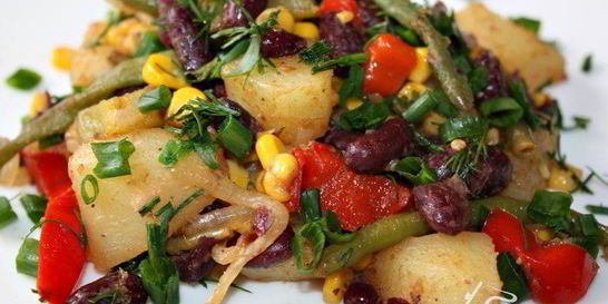 Овощное рагу по-мексикански