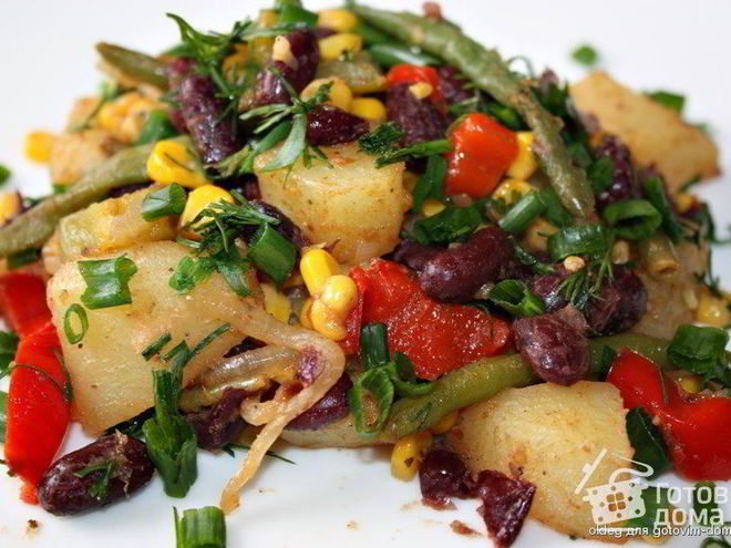 Рецепт овощного рагу по-мексикански