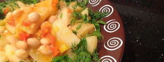 овощное рагу с фасолью. Шаг 8