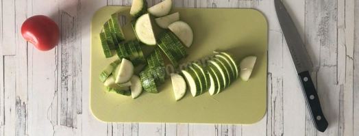 овощное рагу с кабачками, картошкой и капустой. Шаг 3