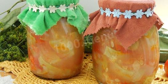 Овощное рагу с кабачками на зиму