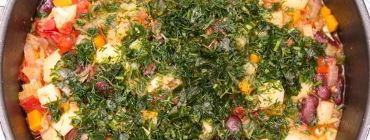 овощное рагу с красной фасолью. Шаг 9