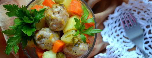 овощное рагу с куриными шариками. Шаг 5