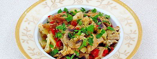 овощное рагу с курицей в мультиварке. Шаг 9