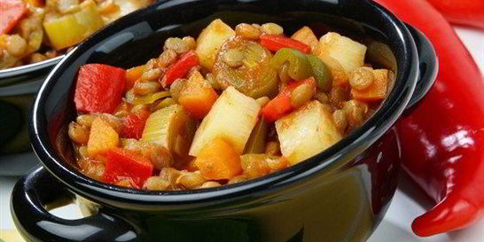 Овощное рагу с курицей