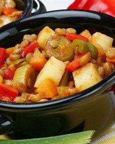 Овощное рагу с курицей