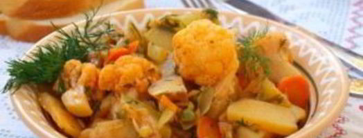 овощное рагу с цветной капустой и картошкой. Шаг 5