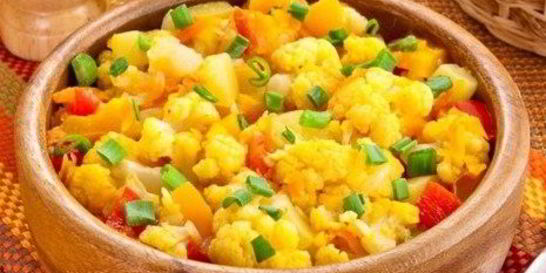 Овощное рагу с цветной капустой