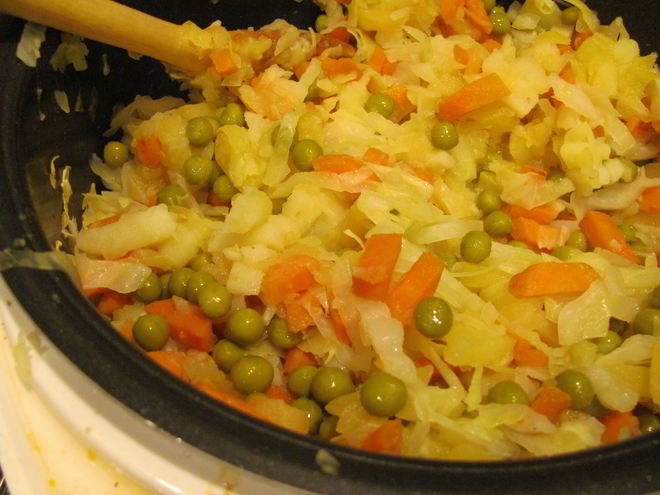 Рецепт овощного рагу в мультиварке