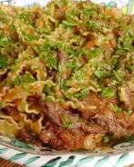 Паста с рагу из утки