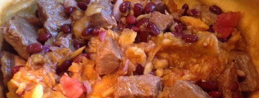 пикантное рагу в тыкве. Шаг 9