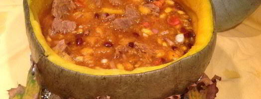 пикантное рагу в тыкве. Шаг 10