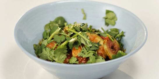 Пряное овощное рагу с кабачками