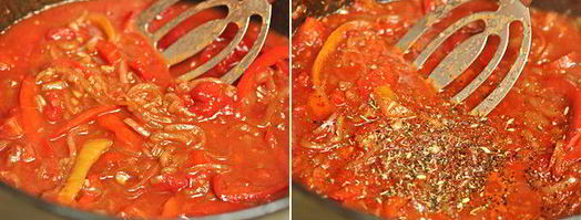 рагу из баранины с болгарским перцем и томатами. Шаг 5