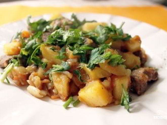 Рецепт рагу из баранины сытное