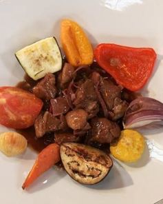 Рагу из барашка с чесночной подливой