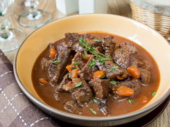 Рецепт рагу из говядины в пиве