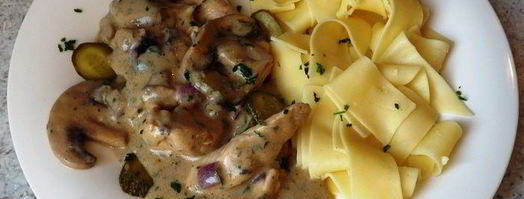 рагу из индейки по-строгановски. Шаг 8