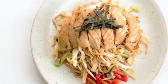 Рагу из кальмара с овощами