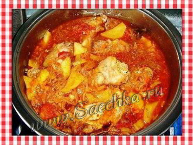 Рецепт рагу из кролика с красным вином