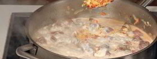 рагу из куриной печенки с орехами. Шаг 3