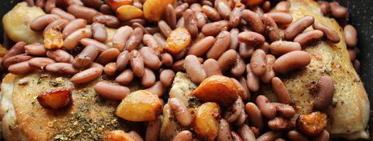 рагу из курицы с фасолью и запеченным чесноком. Шаг 8