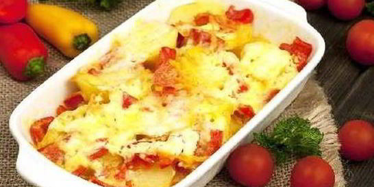 Рагу из овощей и сыра