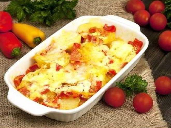 Рецепт рагу из овощей и сыра