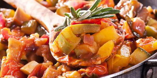 Рагу из овощей с курицей