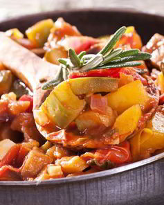 Рагу из овощей с курицей