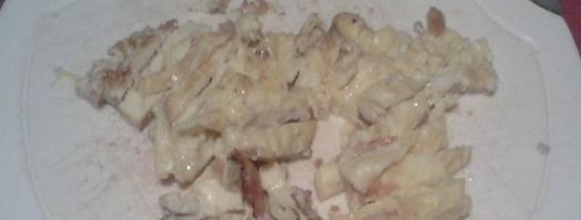 рагу из сельдерея, кальмаров и омлета. Шаг 5