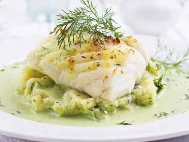 Рецепт рагу из судака в укропно-горчичном соусе