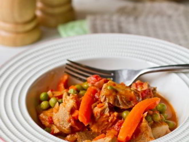 Рецепт рагу из свинины по-римски