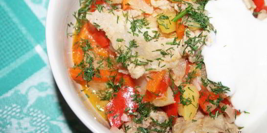 Рагу из свинины с овощами в мультиварке