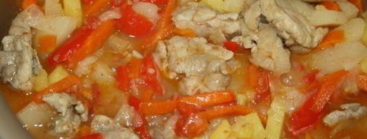 рагу из свинины с овощами в мультиварке. Шаг 5