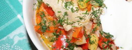 рагу из свинины с овощами в мультиварке. Шаг 6