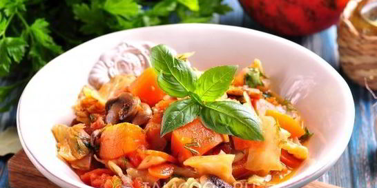 Рагу из тыквы с овощами