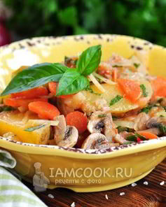 Рагу овощное с капустой и картошкой