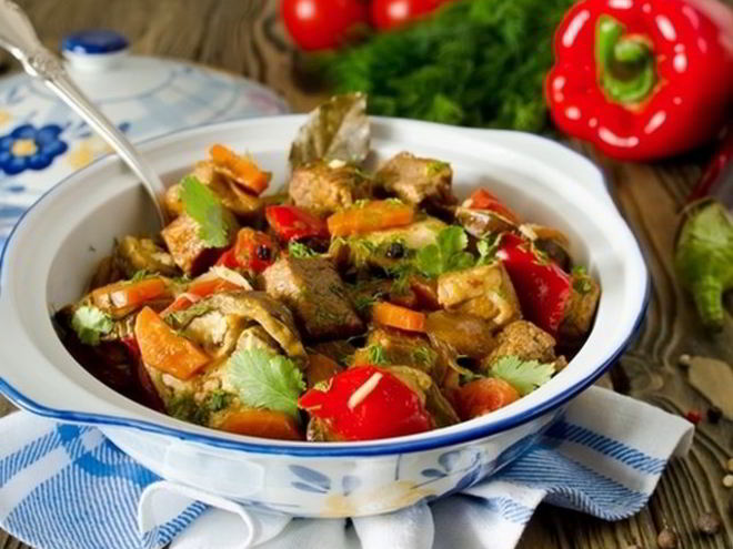 Рецепт рагу овощного с мясом