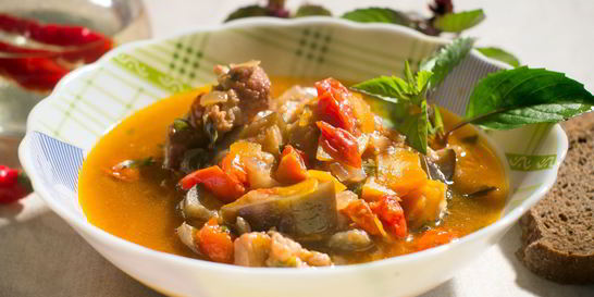 Рагу с баклажанами итальяно